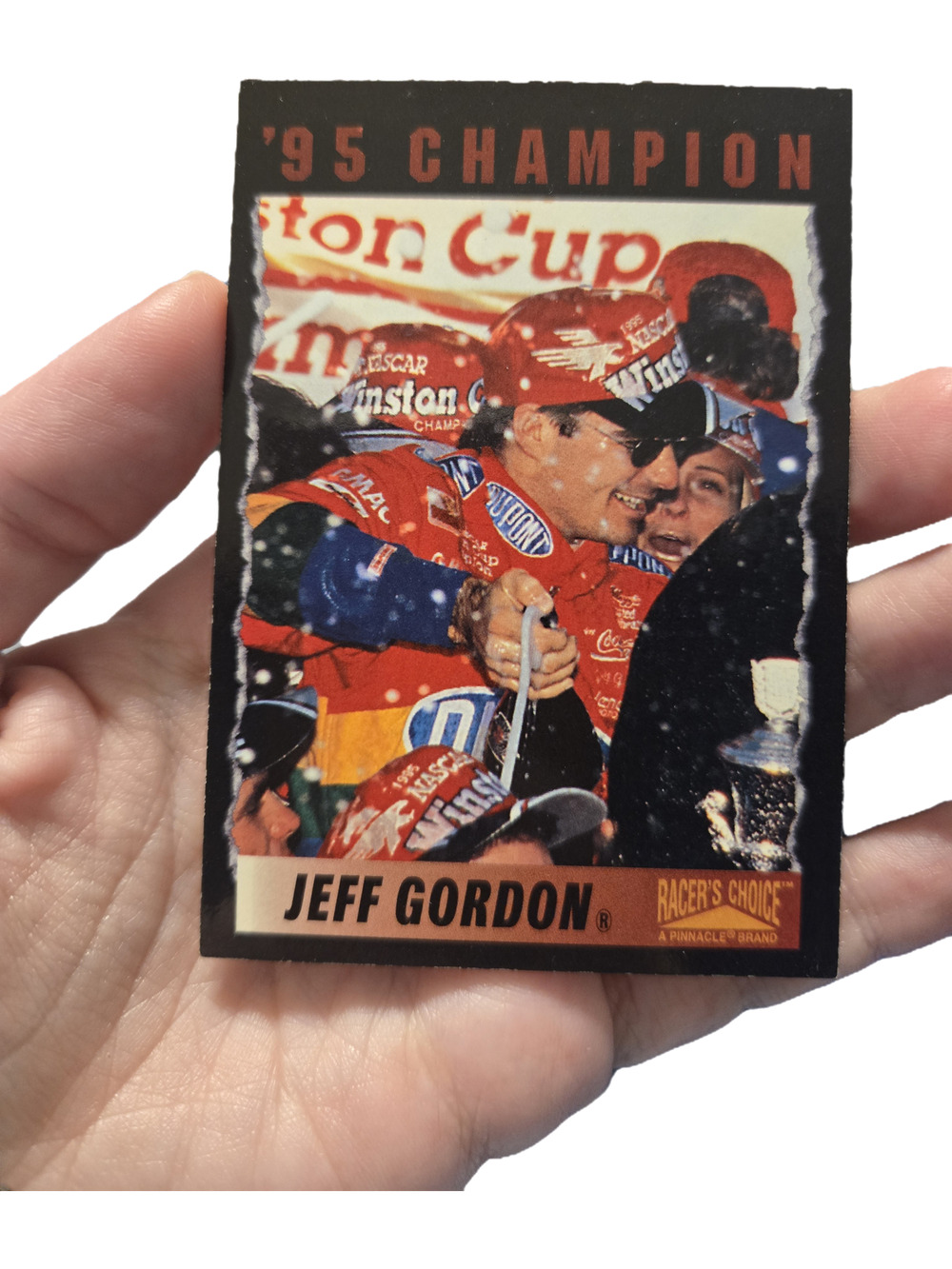 Jeff Gordon 1996 Pinnacle Racers Choice 1995 Winston Cup Champion 54 Card